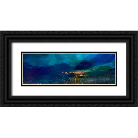 Deep Dive Seascape Black Ornate Wood Framed Art Print with Double Matting by Debs, Emma Catherine