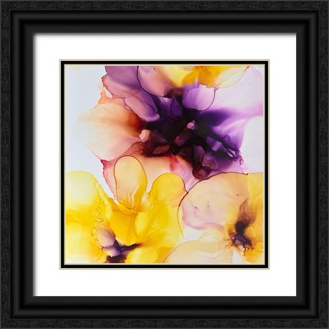 Vibrant Floral 2 Black Ornate Wood Framed Art Print with Double Matting by Debs, Emma Catherine