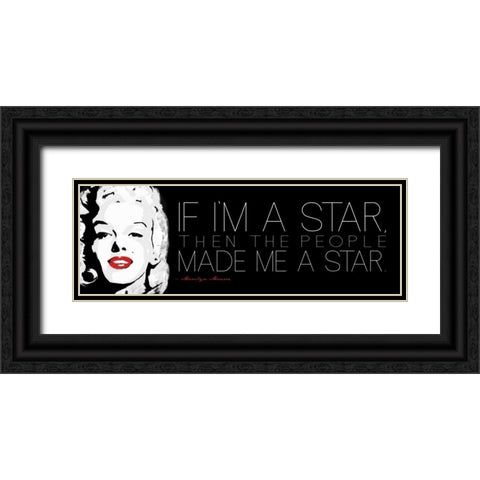 Im A Star Black Ornate Wood Framed Art Print with Double Matting by Rodriquez Jr, Enrique