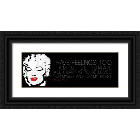 Still Human Black Ornate Wood Framed Art Print with Double Matting by Rodriquez Jr, Enrique