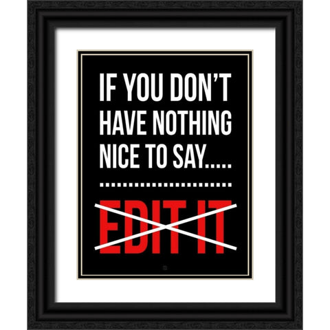 Edit It A Black Ornate Wood Framed Art Print with Double Matting by Rodriquez Jr, Enrique
