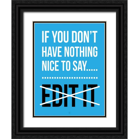 EDIT It C Black Ornate Wood Framed Art Print with Double Matting by Rodriquez Jr, Enrique