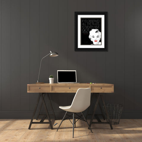 Monroe 2 Black Ornate Wood Framed Art Print with Double Matting by Rodriquez Jr, Enrique