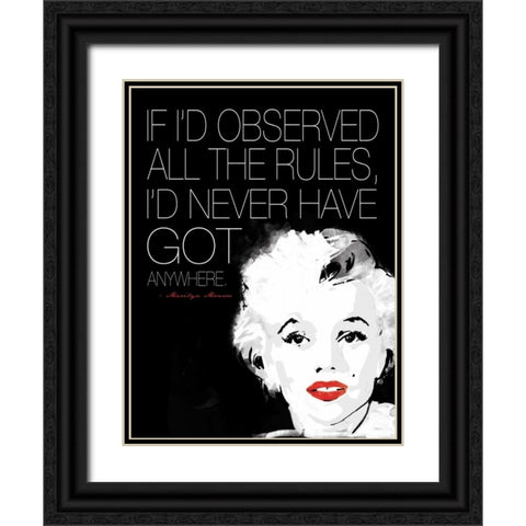 Monroe 2 Black Ornate Wood Framed Art Print with Double Matting by Rodriquez Jr, Enrique