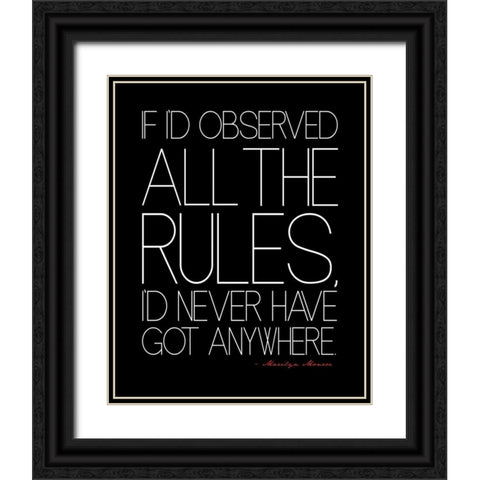 Text 2 Black Ornate Wood Framed Art Print with Double Matting by Rodriquez Jr, Enrique