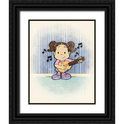 Niara 2 Black Ornate Wood Framed Art Print with Double Matting by Rodriquez Jr, Enrique