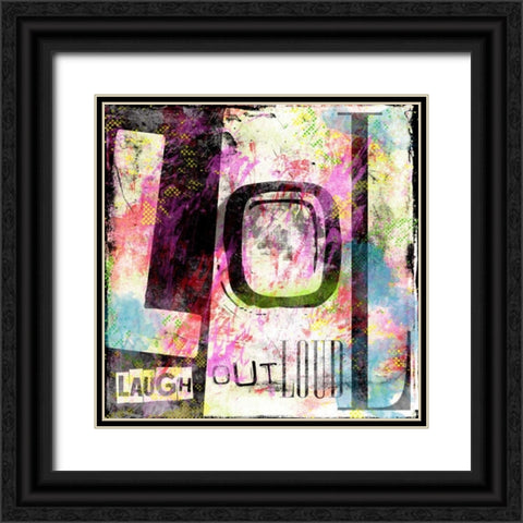LOL Black Ornate Wood Framed Art Print with Double Matting by Rodriquez Jr, Enrique