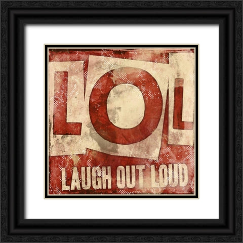 LOL Black Ornate Wood Framed Art Print with Double Matting by Rodriquez Jr, Enrique