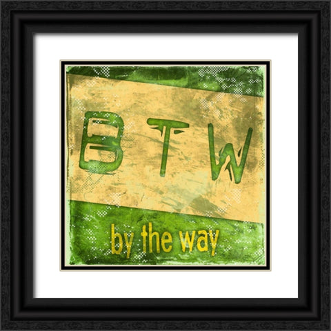 BTW E Black Ornate Wood Framed Art Print with Double Matting by Rodriquez Jr, Enrique