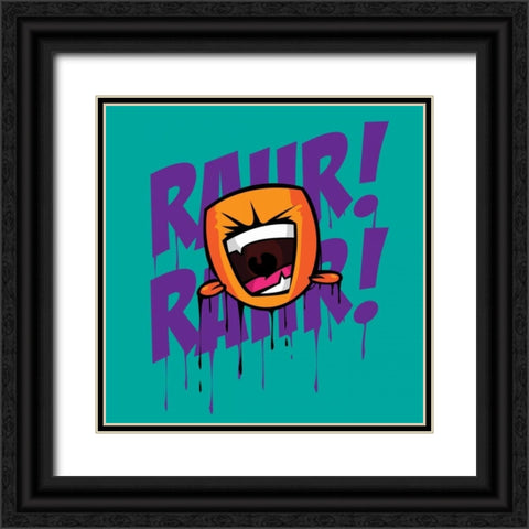 Rahr 7F Black Ornate Wood Framed Art Print with Double Matting by Rodriquez Jr, Enrique