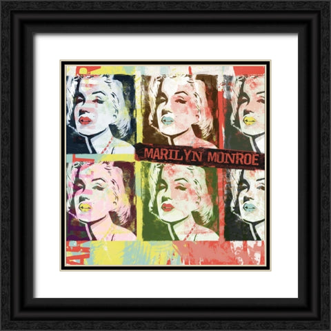 Monroe Figures Black Ornate Wood Framed Art Print with Double Matting by Rodriquez Jr, Enrique