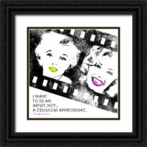 Celluloid Aphrodisiac A Black Ornate Wood Framed Art Print with Double Matting by Rodriquez Jr, Enrique