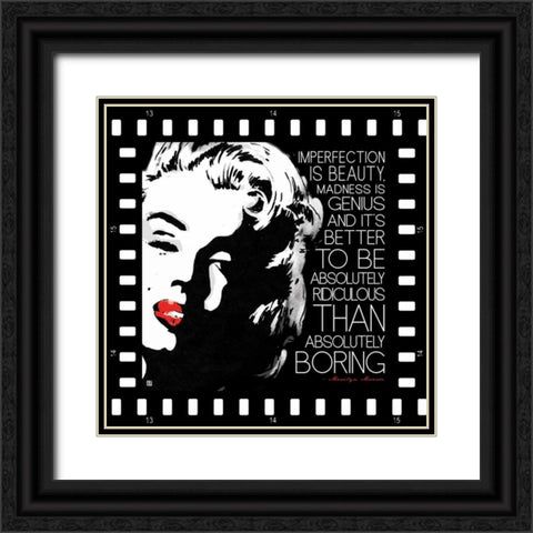 Imperfection is Beauty Black Ornate Wood Framed Art Print with Double Matting by Rodriquez Jr, Enrique