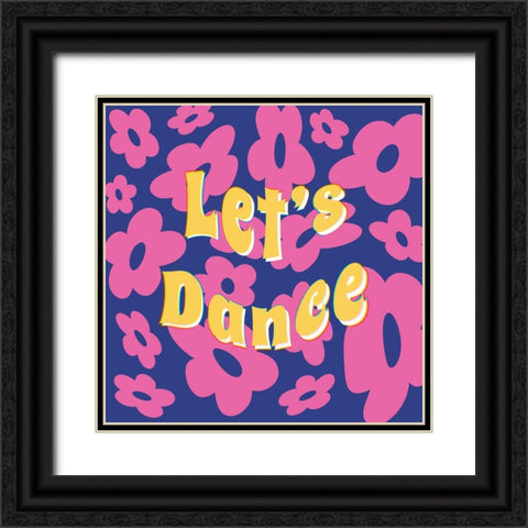 Lets Dance Black Ornate Wood Framed Art Print with Double Matting by Buenfil, Andrea