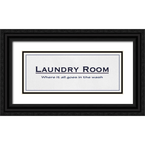 In The Wash Black Ornate Wood Framed Art Print with Double Matting by Gibbons, Lauren