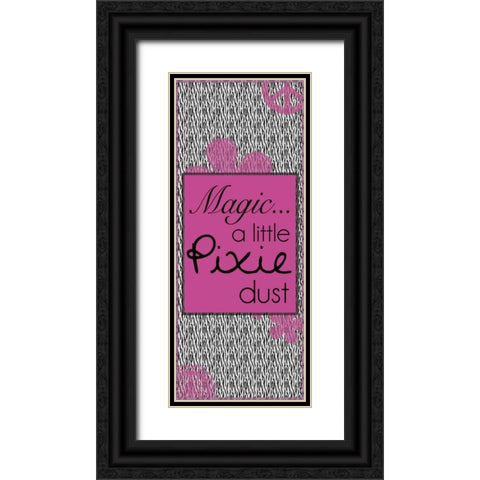 Pixie Dust Black Ornate Wood Framed Art Print with Double Matting by Gibbons, Lauren