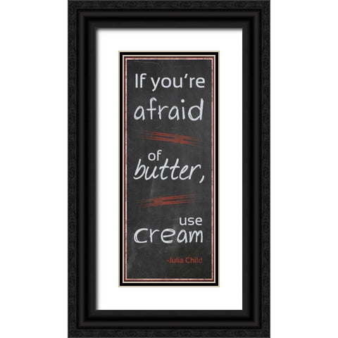 Julia Child Black Ornate Wood Framed Art Print with Double Matting by Gibbons, Lauren