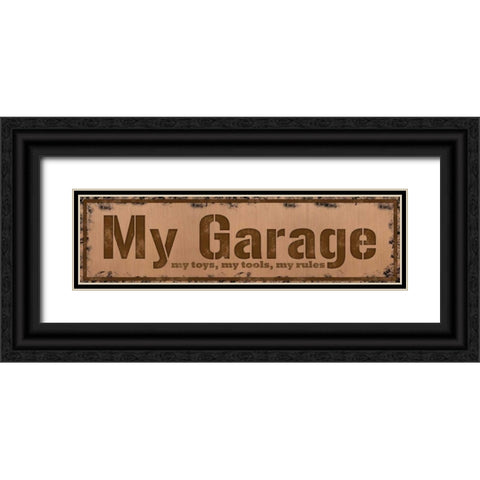 My Garage Black Ornate Wood Framed Art Print with Double Matting by Gibbons, Lauren