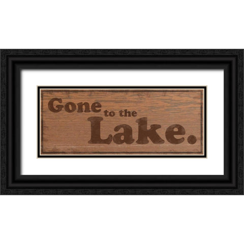 Gone to Lake 2 Black Ornate Wood Framed Art Print with Double Matting by Gibbons, Lauren