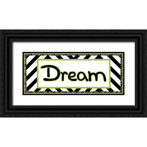 Tween Dream Green Black Ornate Wood Framed Art Print with Double Matting by Gibbons, Lauren