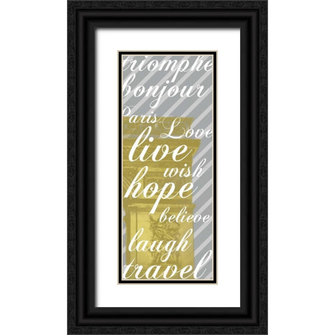 Triomphe Black Ornate Wood Framed Art Print with Double Matting by Gibbons, Lauren