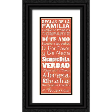 Spanish Family Black Ornate Wood Framed Art Print with Double Matting by Gibbons, Lauren