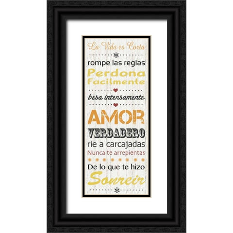 Spanish Life Black Ornate Wood Framed Art Print with Double Matting by Gibbons, Lauren