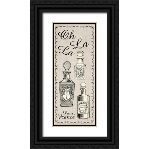 Perfume Linen 2 Black Ornate Wood Framed Art Print with Double Matting by Gibbons, Lauren