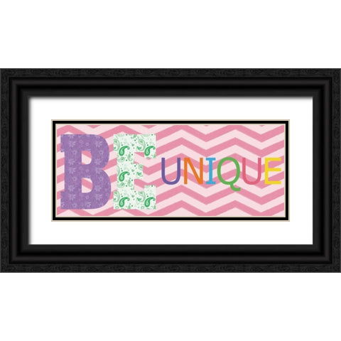 Be Unique Black Ornate Wood Framed Art Print with Double Matting by Gibbons, Lauren