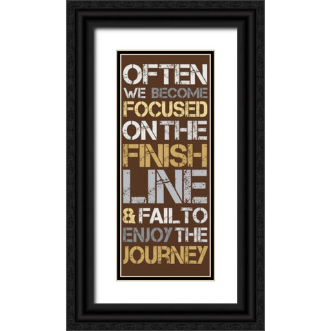 Journey Black Ornate Wood Framed Art Print with Double Matting by Gibbons, Lauren
