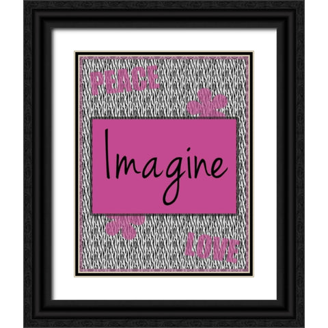 Imagine Black Ornate Wood Framed Art Print with Double Matting by Gibbons, Lauren