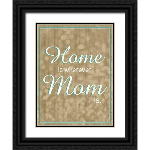 Home Bubbles Black Ornate Wood Framed Art Print with Double Matting by Gibbons, Lauren