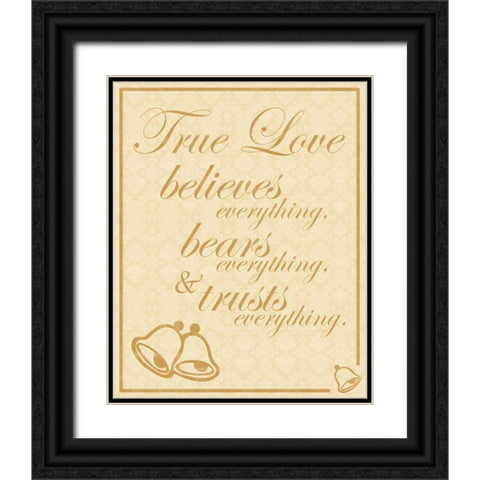 True Love B Black Ornate Wood Framed Art Print with Double Matting by Gibbons, Lauren