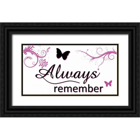 Always Black Ornate Wood Framed Art Print with Double Matting by Gibbons, Lauren