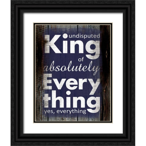 King B Black Ornate Wood Framed Art Print with Double Matting by Gibbons, Lauren