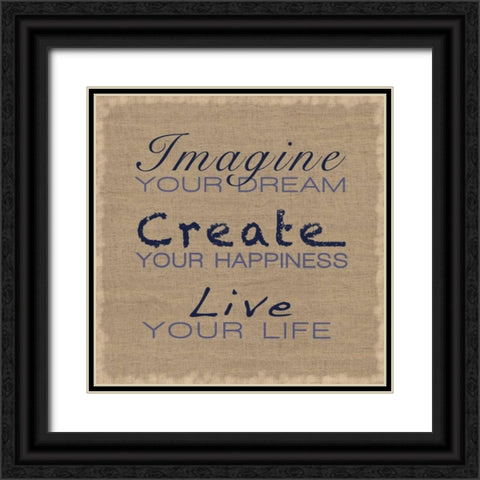 Imagine Your Dream Black Ornate Wood Framed Art Print with Double Matting by Gibbons, Lauren