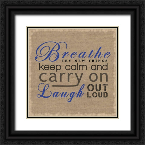 Breathe 2 Black Ornate Wood Framed Art Print with Double Matting by Gibbons, Lauren