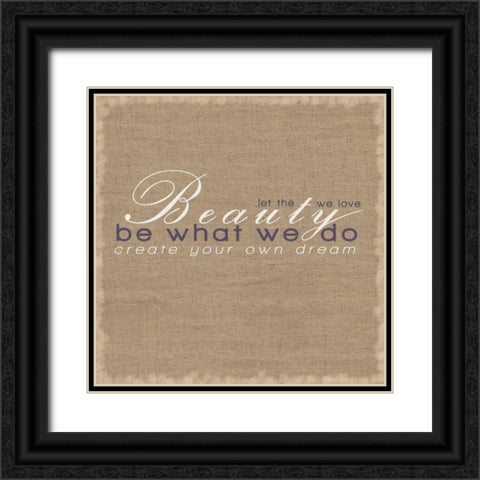 Dream Square Black Ornate Wood Framed Art Print with Double Matting by Gibbons, Lauren