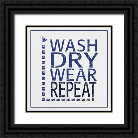 Wash Dry Wear Black Ornate Wood Framed Art Print with Double Matting by Gibbons, Lauren