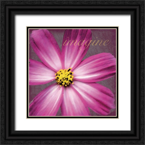 Imagine Flower Black Ornate Wood Framed Art Print with Double Matting by Gibbons, Lauren