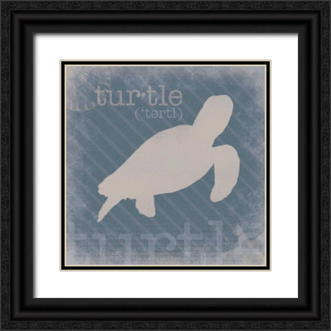 Turtle Definition Black Ornate Wood Framed Art Print with Double Matting by Gibbons, Lauren