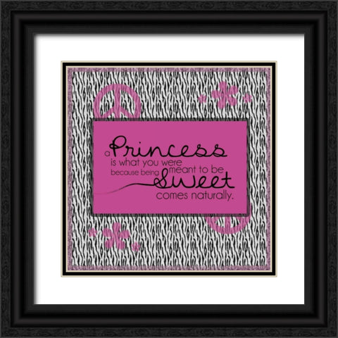 Princess is What You Were Black Ornate Wood Framed Art Print with Double Matting by Gibbons, Lauren