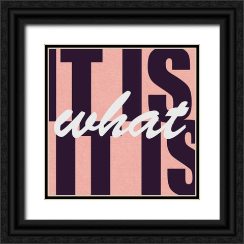 It Is Black Ornate Wood Framed Art Print with Double Matting by Gibbons, Lauren