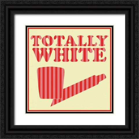 Totally White Black Ornate Wood Framed Art Print with Double Matting by Gibbons, Lauren