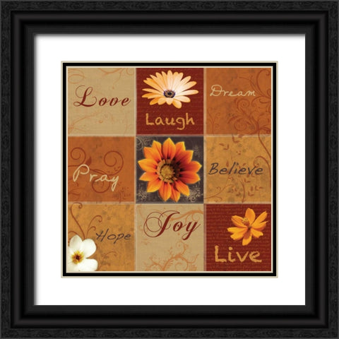 9 Box Brown Black Ornate Wood Framed Art Print with Double Matting by Gibbons, Lauren