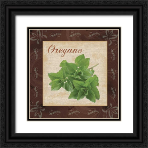 Oregano Black Ornate Wood Framed Art Print with Double Matting by Gibbons, Lauren
