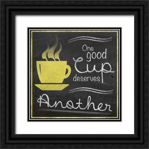 Another Yellow Coffee Black Ornate Wood Framed Art Print with Double Matting by Gibbons, Lauren