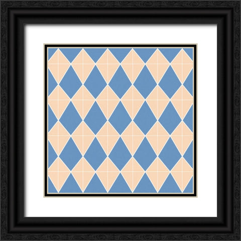 Kite Pattern Black Ornate Wood Framed Art Print with Double Matting by Gibbons, Lauren