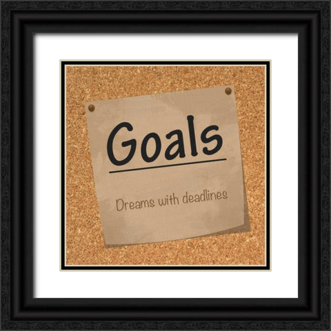 Goal Scork Black Ornate Wood Framed Art Print with Double Matting by Gibbons, Lauren