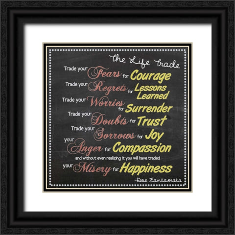 Life Trade Boarder Black Ornate Wood Framed Art Print with Double Matting by Gibbons, Lauren